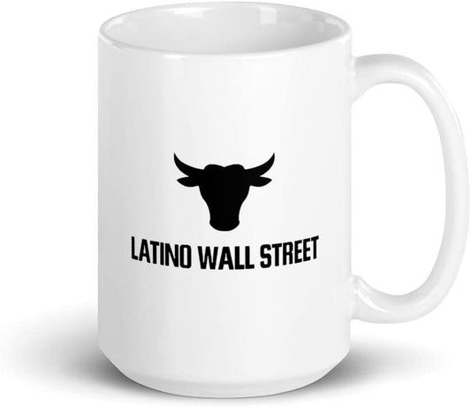 Latino Wall Street Toro 15 oz. White Mug