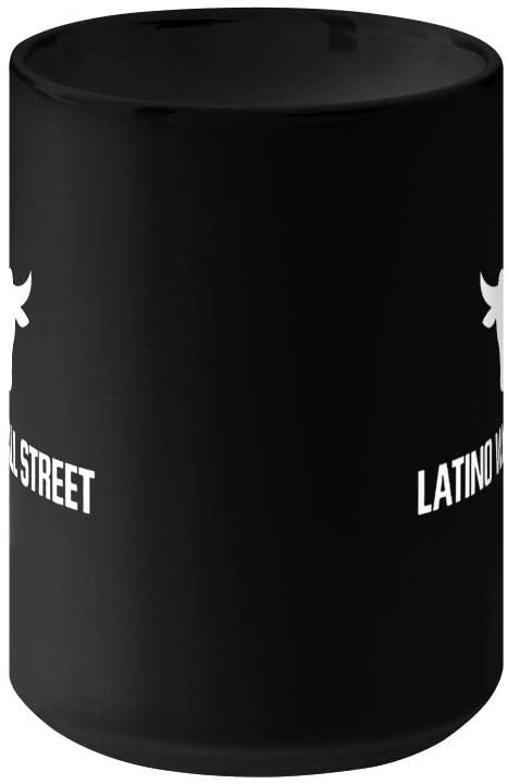 Latino Wall Street Toro 15 oz. Black Glossy Mug